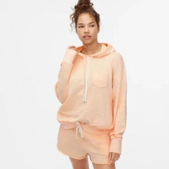 J. Crew Tops - J. Crew Vintage Cotton Terry Relaxed Hoodie Sweatshirt AW136 Plus Size 2X H13675